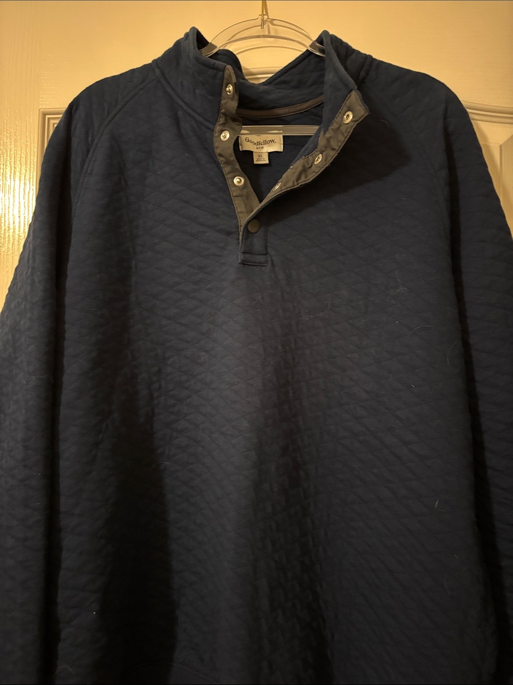 Goodfellow & Co quilted snap pullover size X-large
